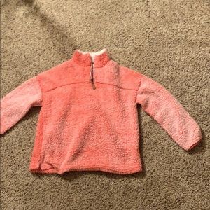Sherpa poof girl pullover jacket size xl